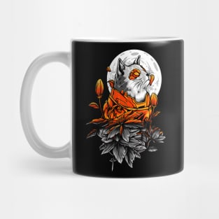 Crazy Space Cat Design Mug